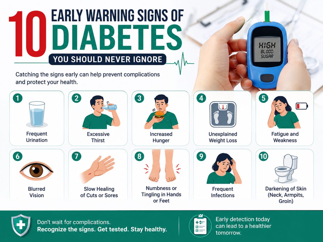10 Early Warning Signs of Diabetes You Should Never Ignore